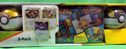 Pokemon TCG: Eevee Collector's Treasure Chest with 2 Poke Ball Tins (3-Pack) - Image 3
