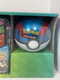 Pokemon TCG Costco Collector 3-Pack: Treasure Chest Tin/Lunch Box 2021 Nintendo - Image 5