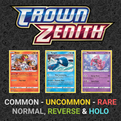 SALE! | Crown Zenith - Common, Uncommon, Rare (Reverse - Holo) Choose Your Card - Image 1