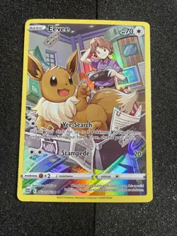 Pokemon Eevee TG11/TG30 Brilliant Stars Trainer Gallery Ultra Rare Holo LP D - Image 1