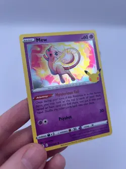 Pokemon Mew Holo Rare TCG Card 11/25 And Lugia 22/25 rare Cel 25th Anniversary - Image 4