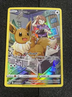 Pokemon Eevee TG11/TG30 Brilliant Stars Trainer Gallery Ultra Rare Holo LP C - Image 1