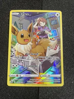 Pokemon Eevee TG11/TG30 Brilliant Stars Trainer Gallery Ultra Rare Holo LP B - Image 1