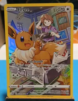 Eevee TG11/TG30 Swsh09: Brilliant Stars Trainer Gallery Pokemon LP Paint Specs - Image 1