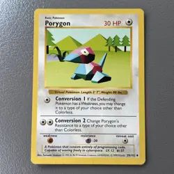 Porygon Shadowless 39/102 Base Set Pokemon TCG Card 1999 - Image 2