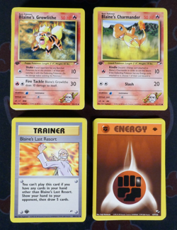 NM/HP (1st edition) COMPLETE Pokemon GYM HEROES Set 90-Card UNCOMMON/COMMON ed#2 - Image 1