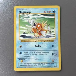 Magikarp Base Set Shadowless Pokemon 35/102 Card - Image 2