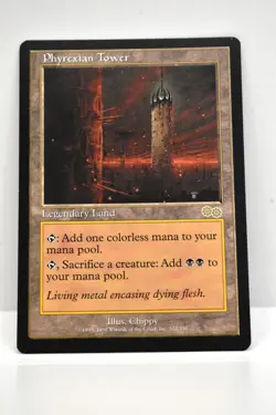 MTG, PHYREXIAN TOWER, URZA'S SAGA, NM, NEVER BEEN PLAYED - Image 1