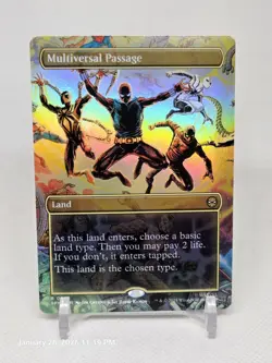 Mtg. Multiversal Passage. Foil Borderless. Marvel's Spider-Man. Pack Fresh - Image 1