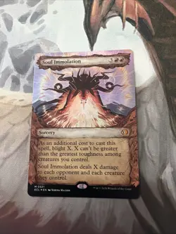 MTG Soul Immolation #0321 Showcase Foil Lorwyn Eclipsed MYTHIC Rare NM - Image 1