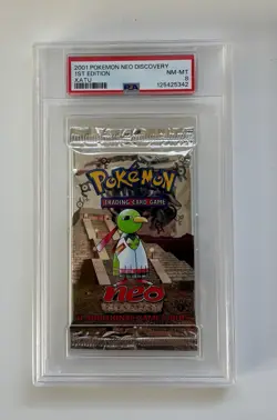 2001 Pokemon Neo Discovery 1st Edition Booster Xatu Art PSA 8 NM-MT FRESH GRADE! - Image 1