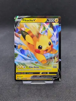 Pikachu V SWSH285 SWSH Black Star Promo Full Art Pokemon TCG Card NM - Image 1