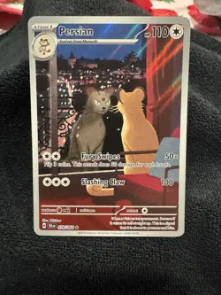 Pokemon TCG Persian Shrouded Fable Holo Illustration Card 078/064 - Image 1