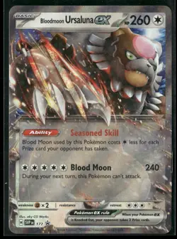 Pokemon - Bloodmoon Ursaluna ex 177 Promo NM - Image 1