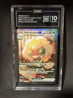 Pokemon TCG - TAG 10 Gem Mint - Whimsicott ex 165/086 - Holo - White Flare - ENG - Image 1