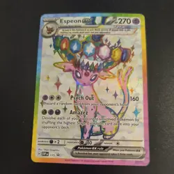 Espeon ex 175 SVP Black Star Promo Prismatic Evolutions Figure Coll. Pokemon - Image 1