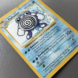 POLIWHIRL 1999 POKEMON BASE SET UNCOMMON SHADOWLESS 38/102 - Image 1