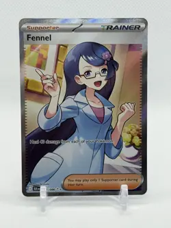 Fennel 162/086 Ultra Rare SV: Black Bolt Pokemon TCG NM - PSA 10 CONTENDER - Image 1