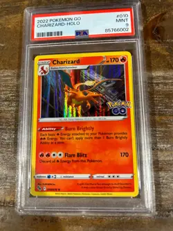 POKEMON 2022 GO CHARIZARD Holo #010 PSA 9 Mint RARE - Image 1