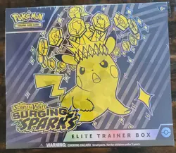Pokemon Scarlet & Violet Surging Sparks Elite Trainer Box ETB Factory Sealed - Image 1