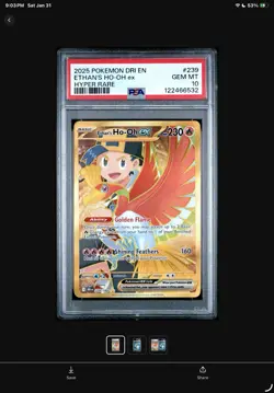Pokemon Ethan's Ho-Oh ex 239/182 Sv10: Destined Rivals Holo - Image 1