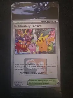 SEALED Pokemon Celebratory Fanfare Ace Trainer Promo 2025 English - Image 1