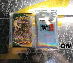 1 Pokemon TCG Evolving Skies Booster Pack & 1 Legacy Collectibles Mystery Pack - Image 1
