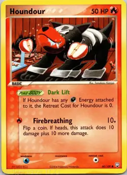 Houndour 60/109 Common Team Rocket Returns Pokemon NM - Image 1