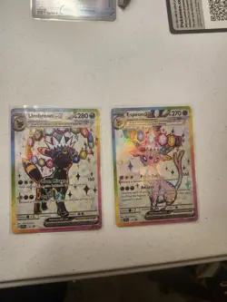 Espeon 175 & Umbreon 176 Prismatic Figure Collection Promos! NM+ pulled myself - Image 2