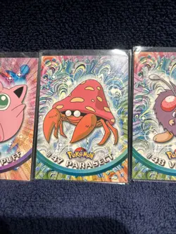 LOT OF 4 - 1999 POKEMON Topps TV Animation Edition Vintage JIGGLYPUFF #39 🔥 - Image 3