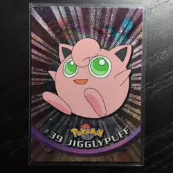 1999 Topps Pokemon TV #39 Jigglypuff (B) Silver Foil Black Logo (Rays 2nd Print) - Image 1