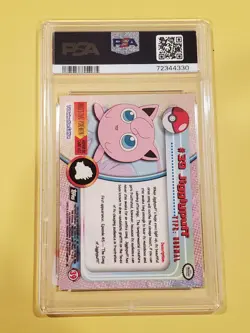 PSA 7 Jigglypuff 39 Pokemon Topps TV Foil 1999 NM Black Label/ 2nd Print - Image 2