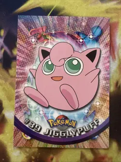 Jigglypuff #39 POKEMON TOPPS -BLUE LOGO - NON-HOLO - Series 1 TV 1999 Lp - Image 1