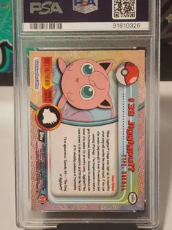 1999 TOPPS POKEMON TV #39 JIGGLYPUFF PSA 9 - Image 4