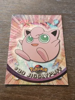 Holo Jigglypuff #39 Topps Black Label TV Animation Edition Pokemon 1999 LP - Image 1