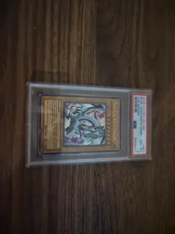 Yu-Gi-Oh Blue-Eyes White Dragon LOB-001 Lob Reprint PSA 8 - Image 1