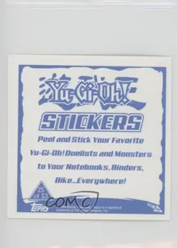 Saggi the Dark Clown Topps YuGiOh Sticker Collection #25 2002 - Image 2