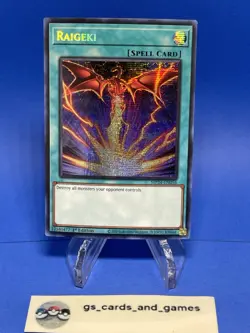Raigeki MP24-EN056 - Prismatic Secret Rare - Dueling Mirrors - Yugioh! - Image 1