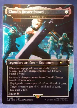 Cloud's Buster Sword - FOIL - Umezawa's Jitte -Secret Lair Final Fantasy SLD -NM - Image 2
