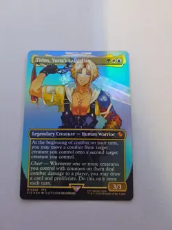 MTG - Tidus, Yuna's Guardian (Borderless) - Commander: Final Fantasy (Foil) (LP) - Image 1