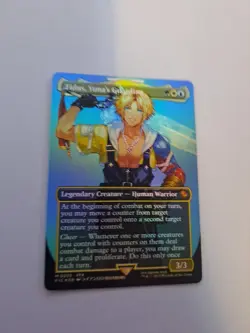 MTG - Tidus, Yuna's Guardian (Borderless) - Commander: Final Fantasy (Foil) (LP) - Image 2