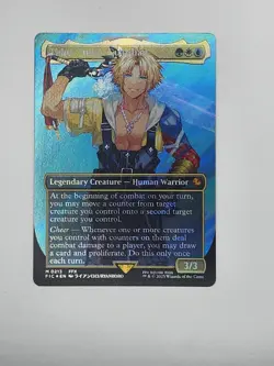Tidus, Yuna's Guardian (Borderless) (Surge Foil) Commander: Final Fantasy Foil - Image 2