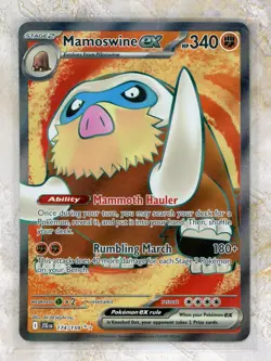 2025 Pokemon Scarlet & Violet JTG EN-Journey Together #174 Mamoswine ex UR - Image 1