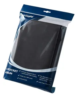 Trading Sport Card Binder Premium 4 Pocket Ringless Zippered Binder 160 Side - Image 2