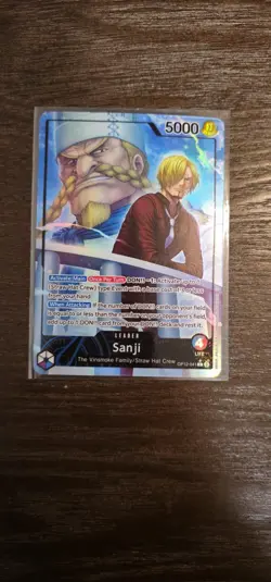 Bandai One Piece OP12 Sanji Leader OP12-041 5000 Power Card Regular - Image 1