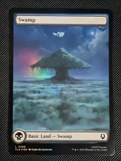 Swamp (Foil Full Art) | MTG TLA | Foggy Swamp Appa Basic Land Black Mana | NM - Image 1