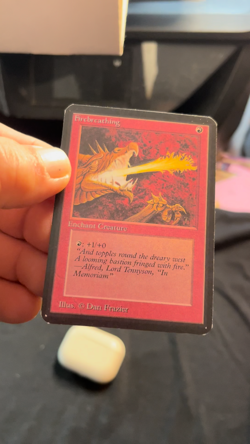 Magic the Gathering Firebreathing Alpha LP - Image 2