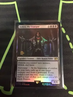 MTG Magic The Gathering Ardyn, The Usurper Foil Prerelease Promo Final Fantasy - Image 1