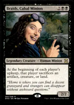 Braids, Cabal Minion LP Light Play Eternal Masters MTG [11574] - Image 1