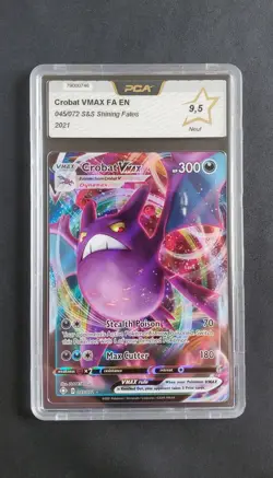 Carte Pokemon Crobat VMax 045/072 - Destinees Radieuses - EN English - PCA 9,5 - Image 1